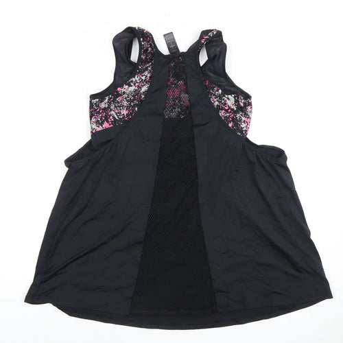 Marks and Spencer Women's Black Pink Tank Top L