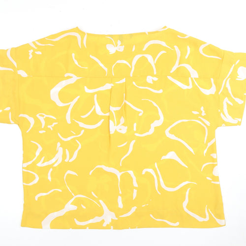 Vero Moda Women's Yellow Floral Blouse, Size M
