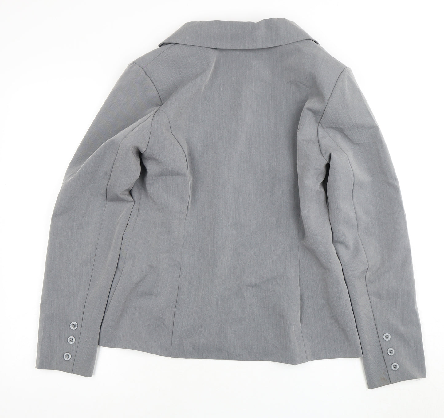 Rinascimento Grey Women's Two-Button Suit Jacket Size 12