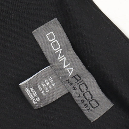 Donna Ricco Women's Black Sleeveless Jumpsuit Size 12