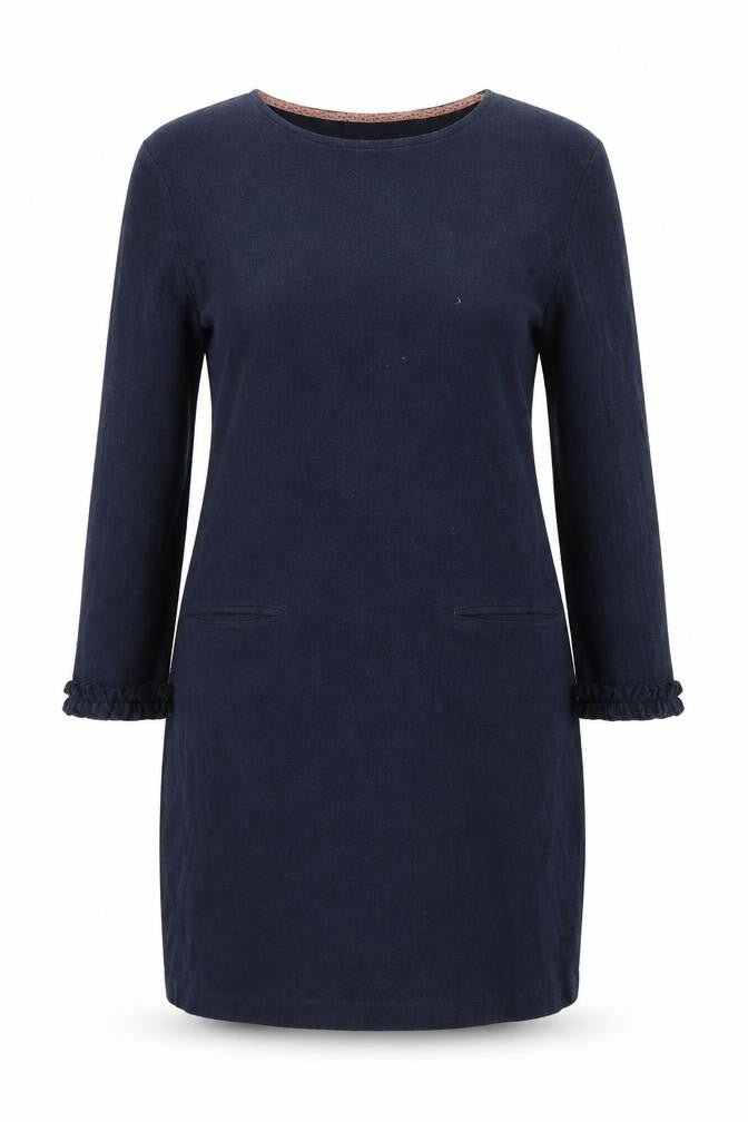 Front view of Tabitha Webb Women’s Navy Blue Jersey Dress XS