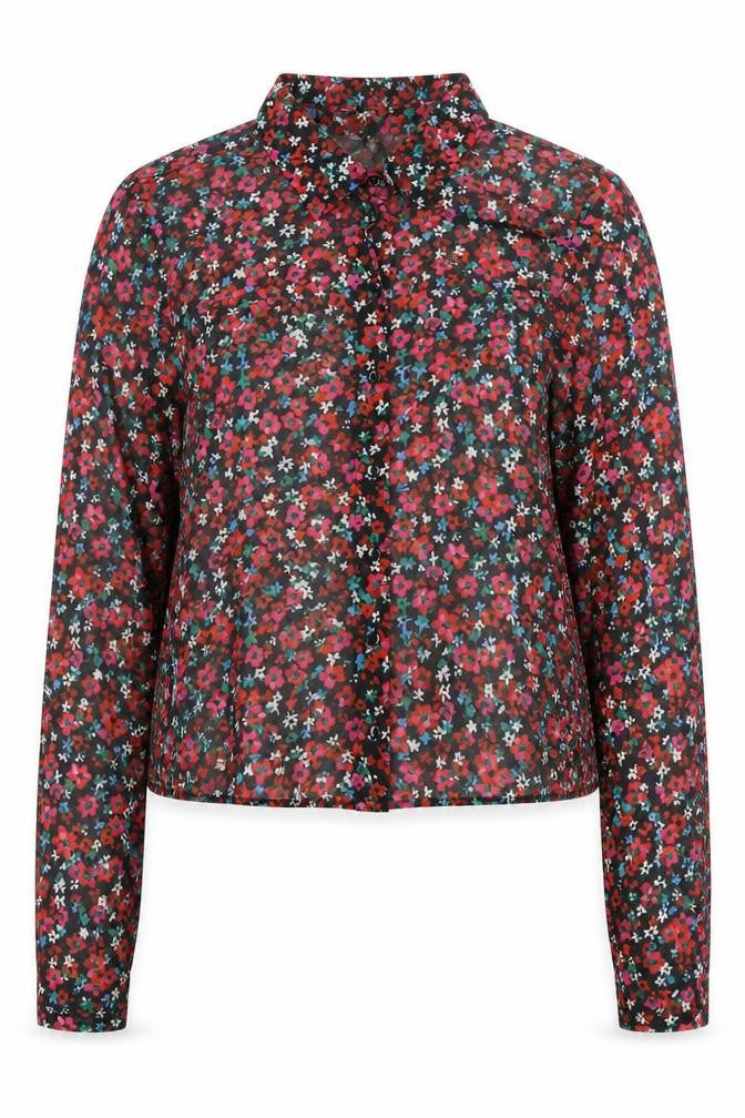 Front view of Y.A.S Women's Multicoloured Floral Blouse, size 12