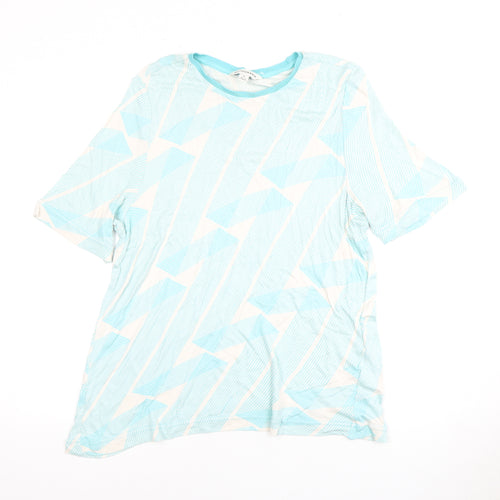Autograph Women's Geometric Top Size 14 Short Sleeve