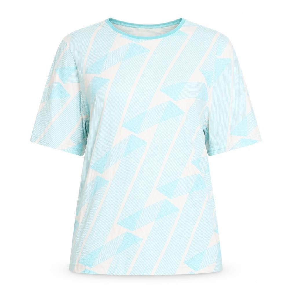 Front view of Autograph Women's Geometric Top, size 14, Short Sleeve