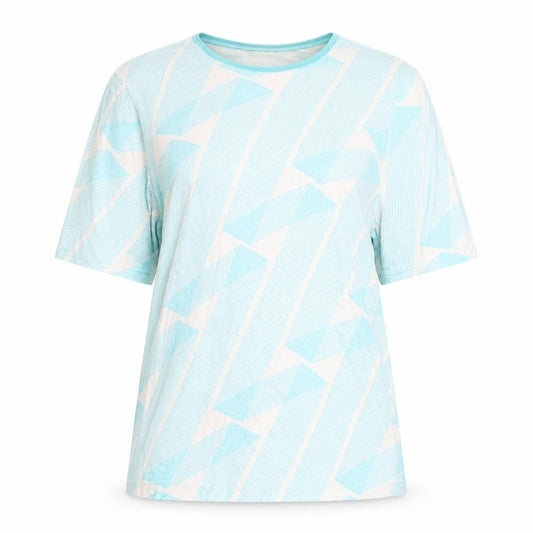 Front view of Autograph Women's Geometric Top, size 14, Short Sleeve