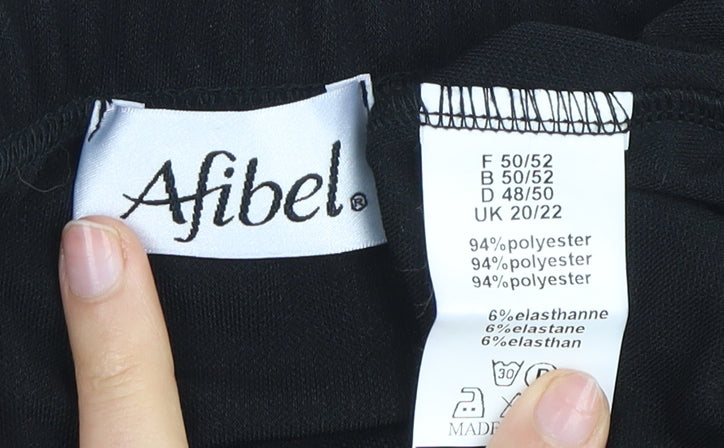 Afibel Women's Black Skirt UK 20/22