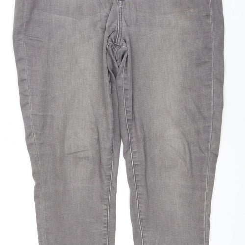 Women's Grey Slim Jeans, Size 14 Slim, Shaping Fit