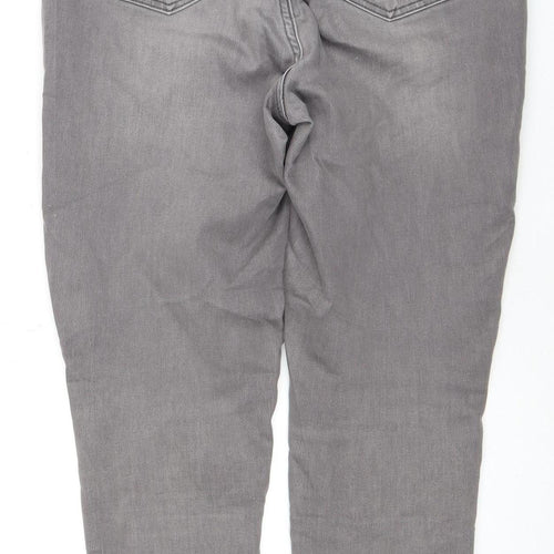 Women's Grey Slim Jeans, Size 14 Slim, Shaping Fit