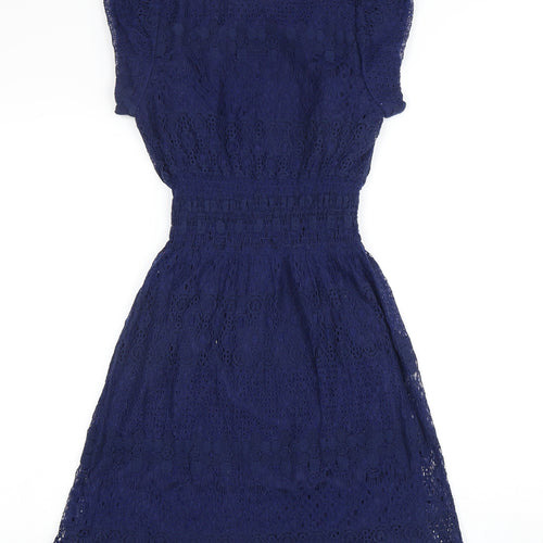 Pinky Women's Blue Dress, Size S, Lined Cotton