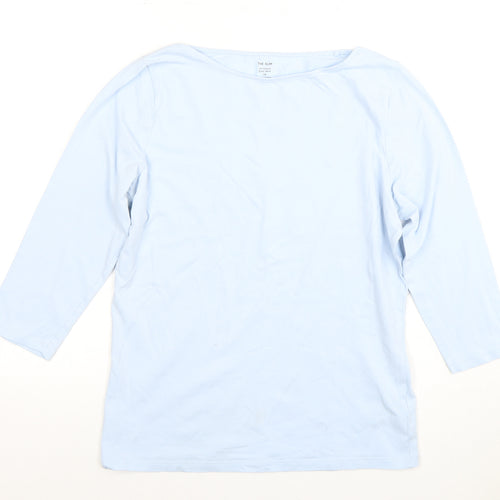 Marks and Spencer Women's Blue Slim T-Shirt, Size 14