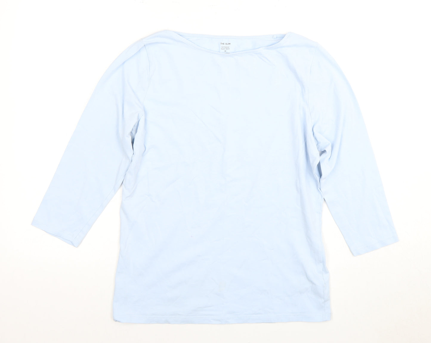Marks and Spencer Women's Blue Slim T-Shirt, Size 14