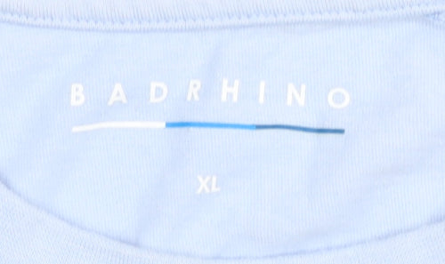 BadRhino Men's Blue XL Camouflage Sleeve T-Shirt