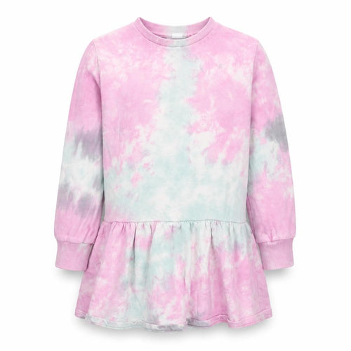 Next Girls Multicoloured Tie Dye T-Shirt Dress, 8Y