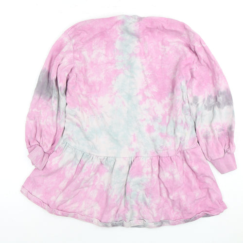 Next Girls Multicoloured Tie Dye T-Shirt Dress, 8Y