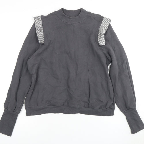 River Island Women's Black Pullover Sweatshirt M