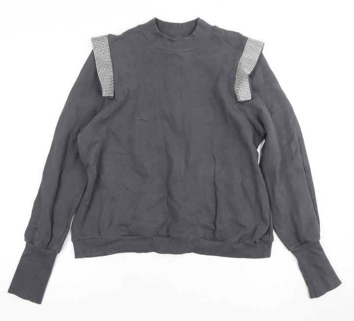 River Island Women's Black Pullover Sweatshirt M