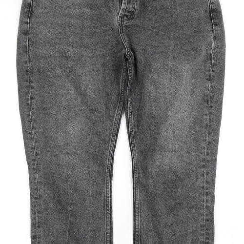 Topshop Women's Grey Straight Jeans Size 10