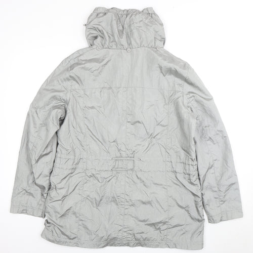 Bm Collection Women's Grey Parka Jacket Size 16