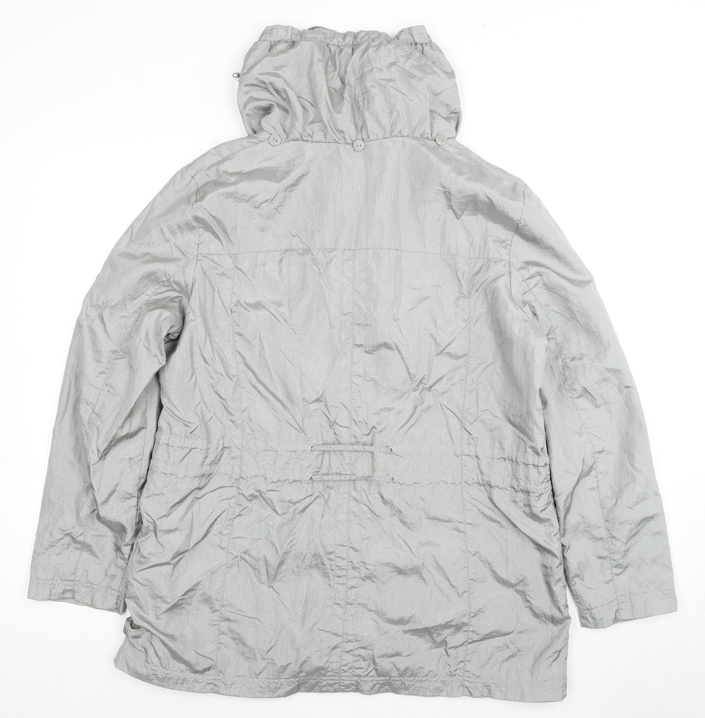 Bm Collection Women's Grey Parka Jacket Size 16