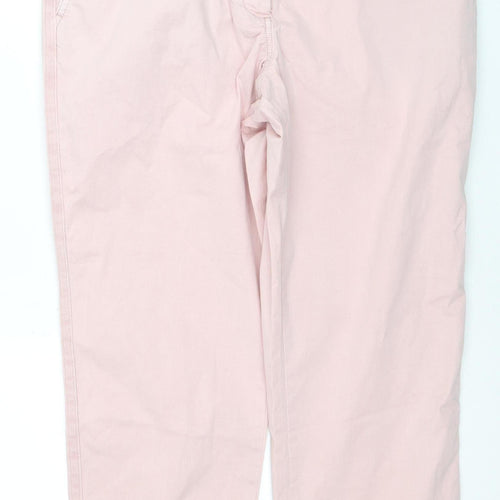 Marks and Spencer Women's Pink Chino Trousers Size 14