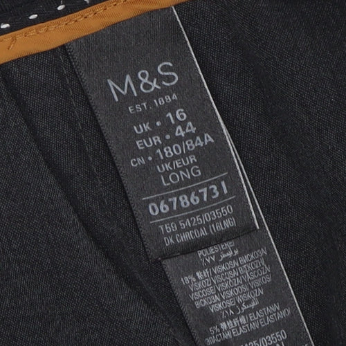 Marks and Spencer Women's Black Trousers Size 16