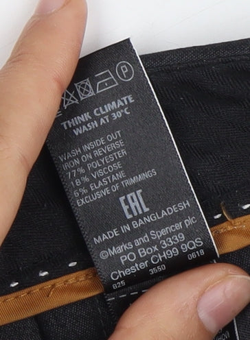 Marks and Spencer Women's Black Trousers Size 16