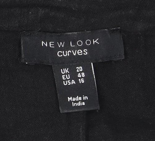 New Look Women's Black Shirt Dress Size 20
