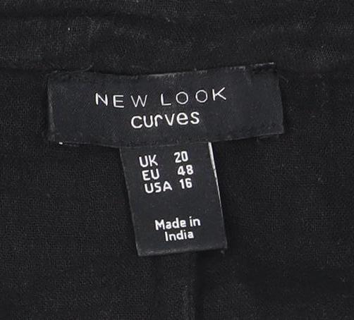 New Look Women's Black Shirt Dress Size 20