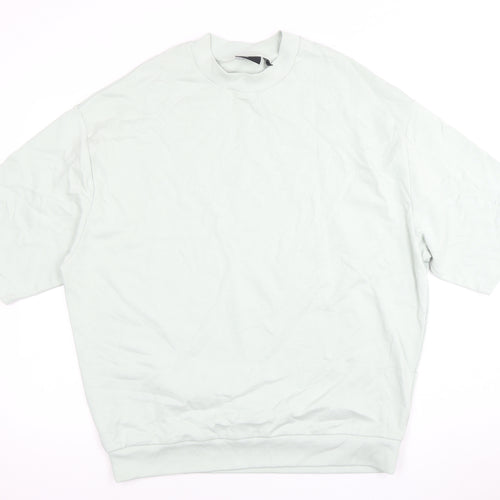 ASOS Design Men's Light Green Crew Neck T-Shirt - Size L