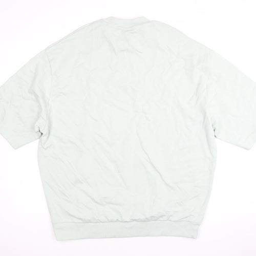 ASOS Design Men's Light Green Crew Neck T-Shirt - Size L