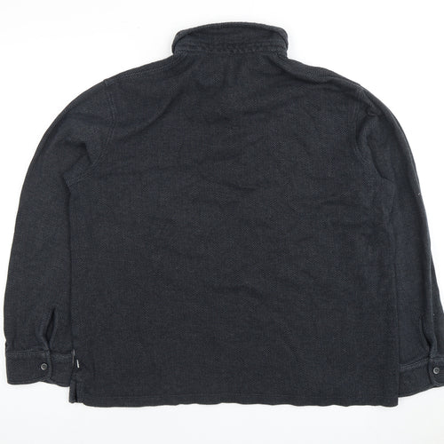 Marks and Spencer Men's Black XL Long Sleeve Polo