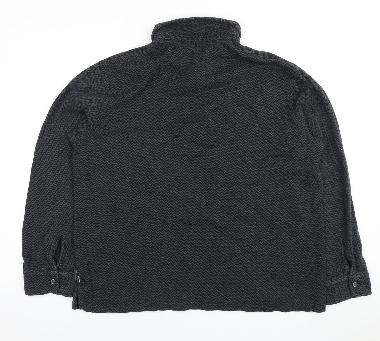 Marks and Spencer Men's Black XL Long Sleeve Polo