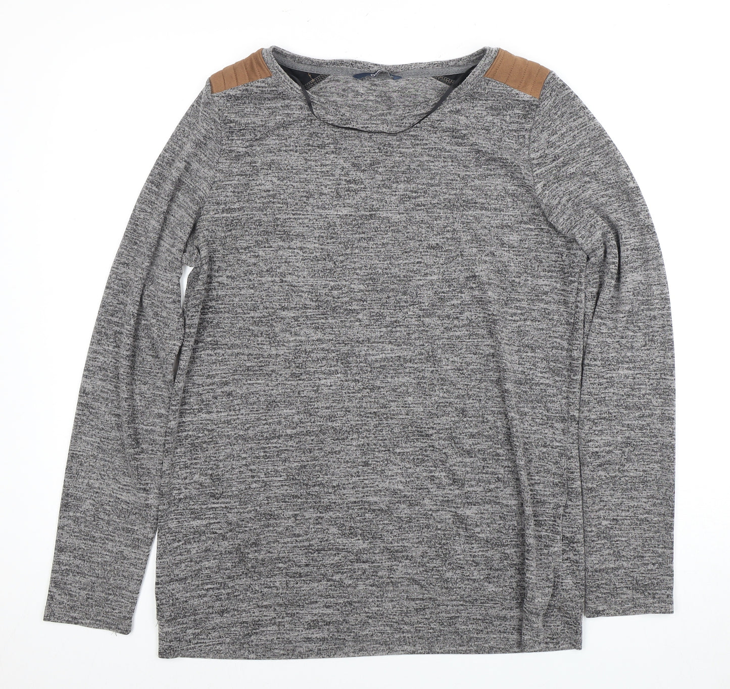 Only Women's Grey Long Sleeve Jersey T-Shirt - Size L