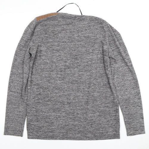 Only Women's Grey Long Sleeve Jersey T-Shirt - Size L