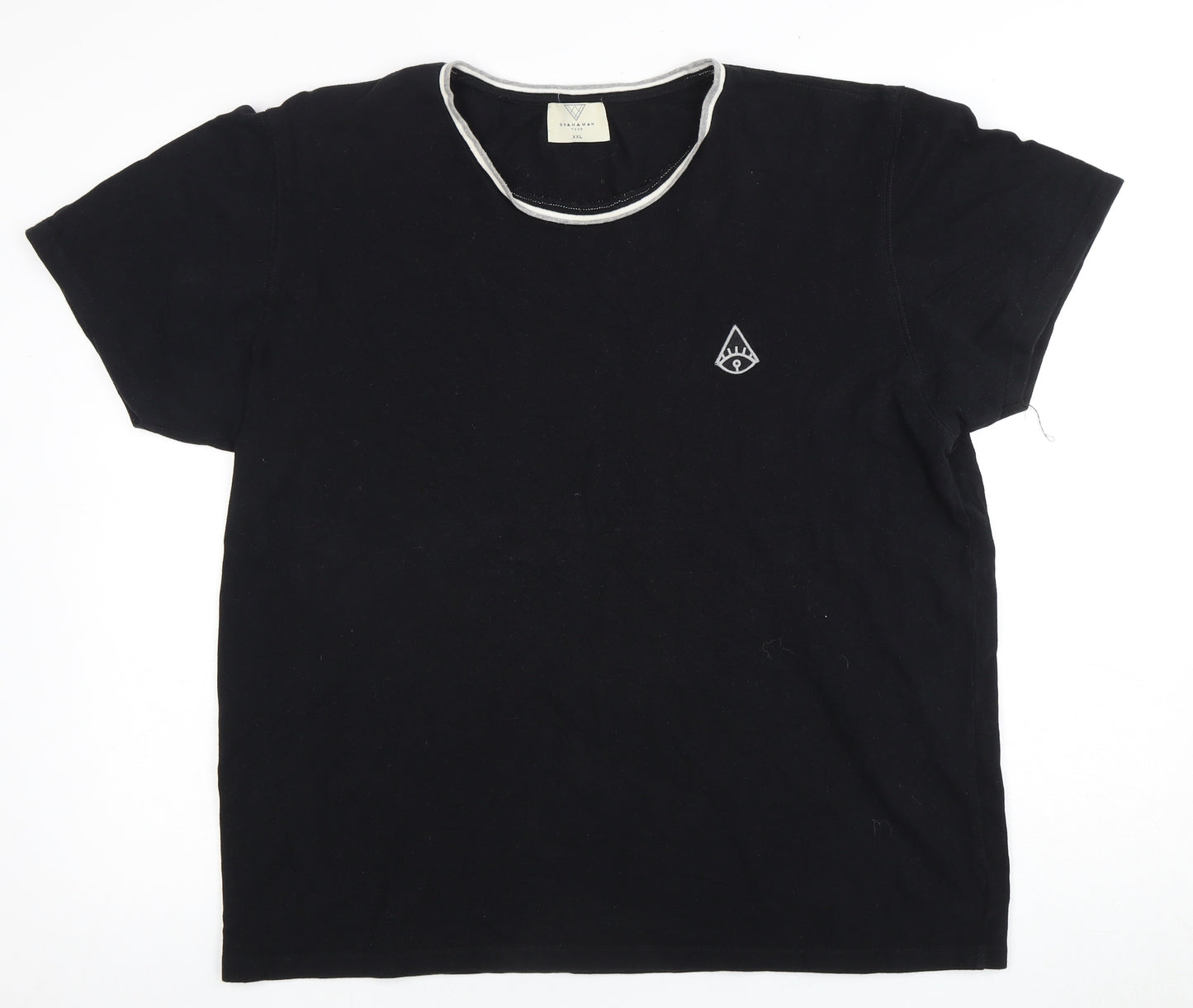 Shanaman Tees Men's Black 2XL T-Shirt Logo Accent