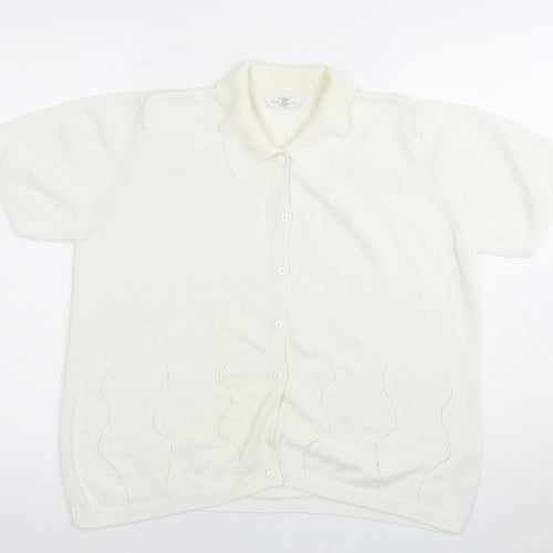 Marks and Spencer Women's Ivory Cardigan, Size 16