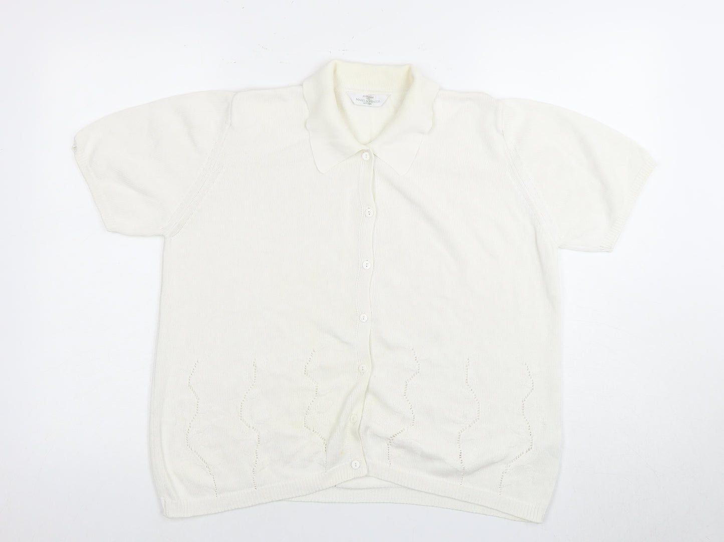 Marks and Spencer Women's Ivory Cardigan, Size 16