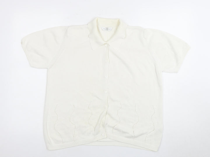 Marks and Spencer Women's Ivory Cardigan, Size 16