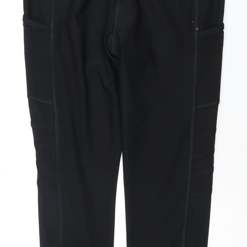 VOGO Women's Black Cropped Leggings - Medium