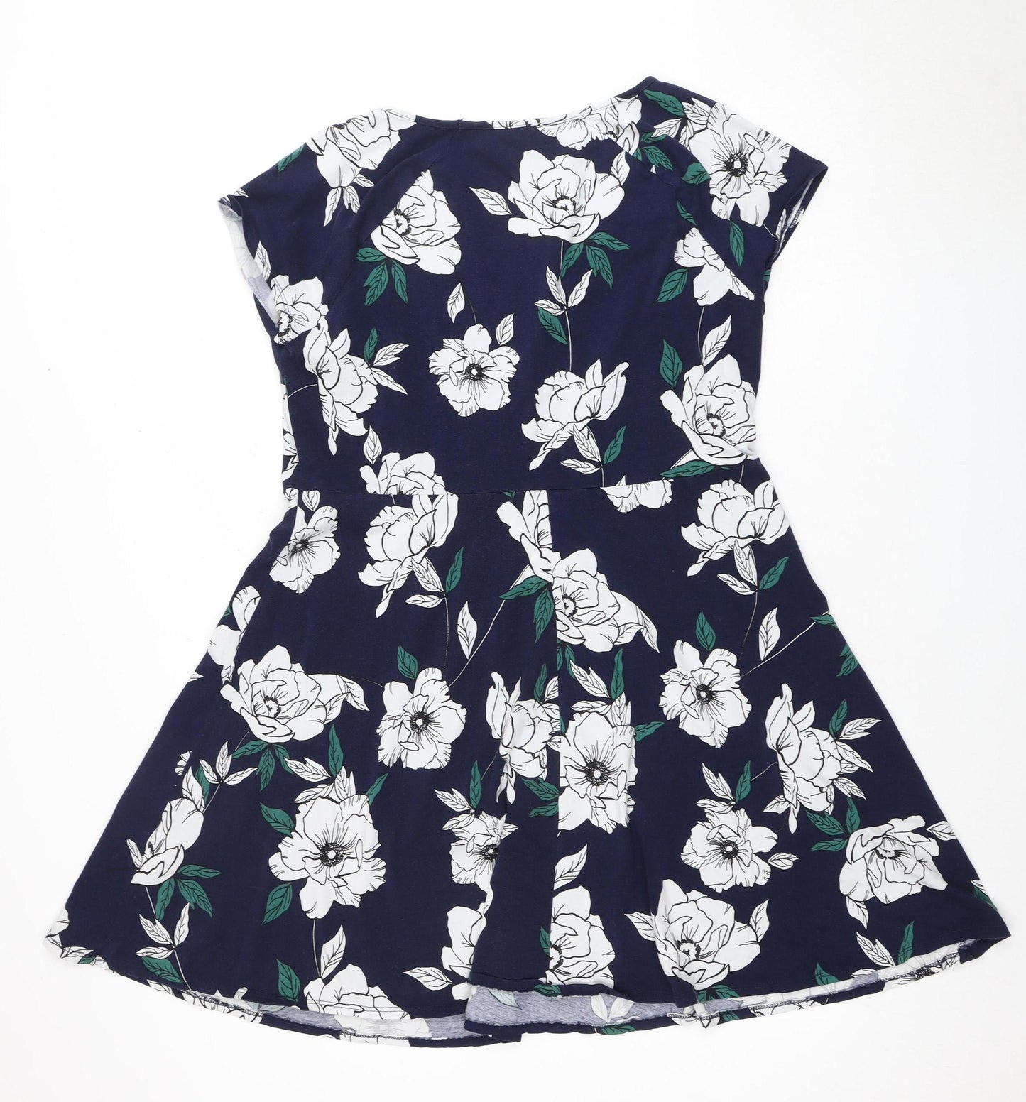 Dorothy Perkins Women’s Blue A-Line Floral Dress Size 18