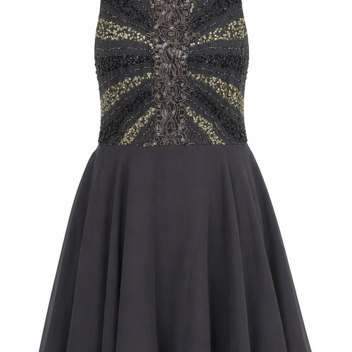 Angeleyes London Women's Black Beaded Dress 14