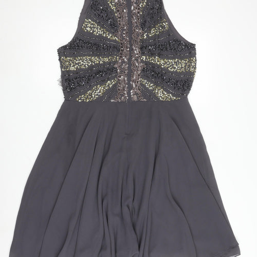 Angeleyes London Women's Black Beaded Dress 14