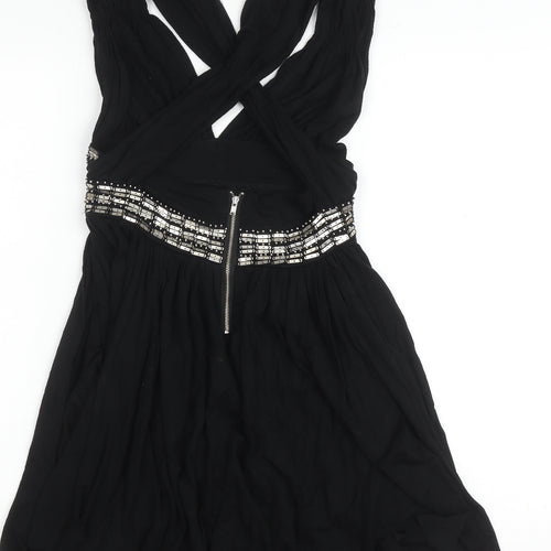 Warehouse Black Sleeveless Dress Women Size 10