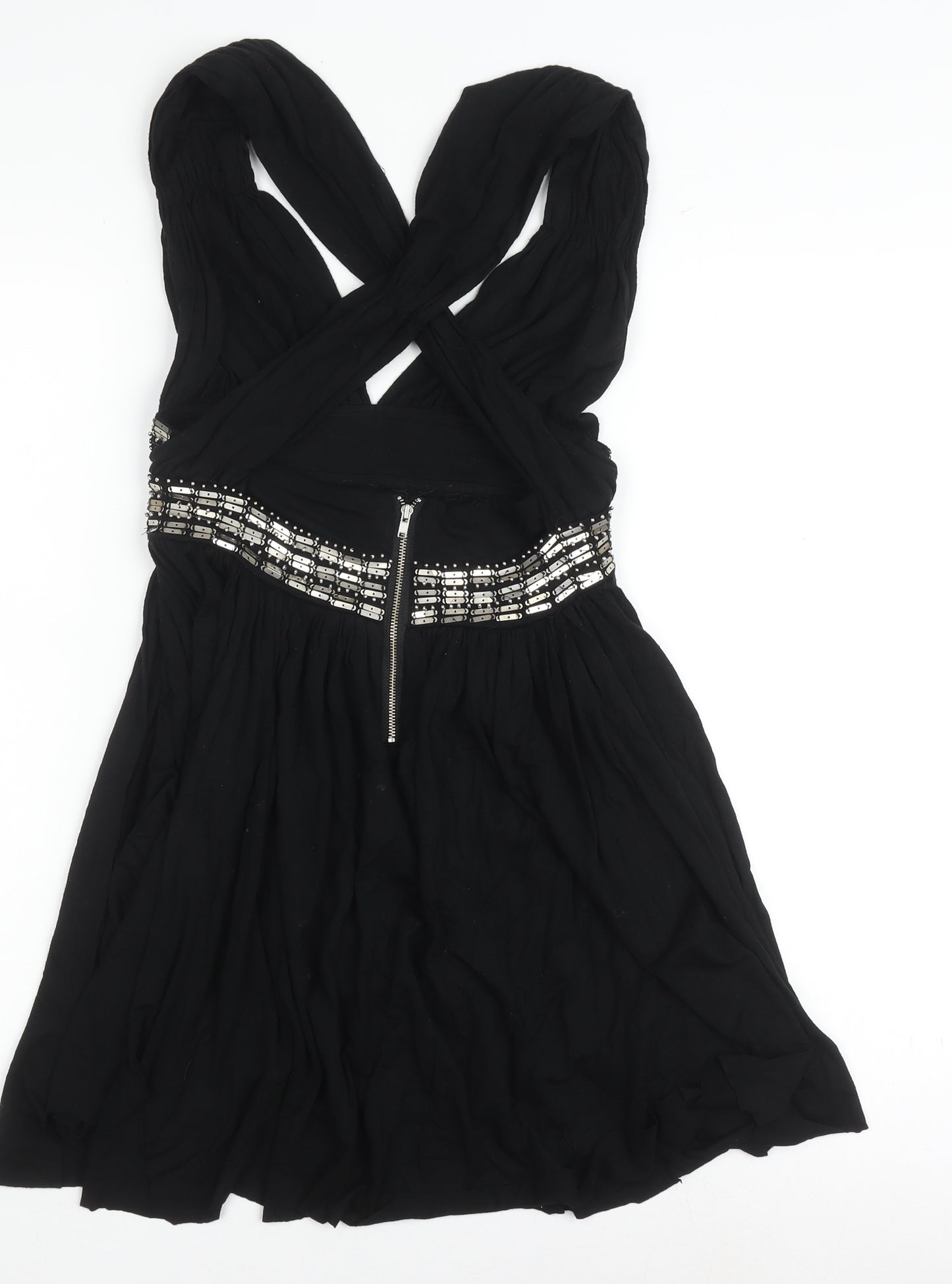 Warehouse Black Sleeveless Dress Women Size 10
