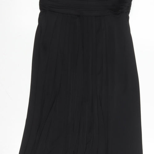 Oasis Women's Black A-Line Strapless Dress Size 10