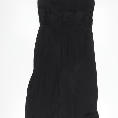 Oasis Women's Black A-Line Strapless Dress Size 10