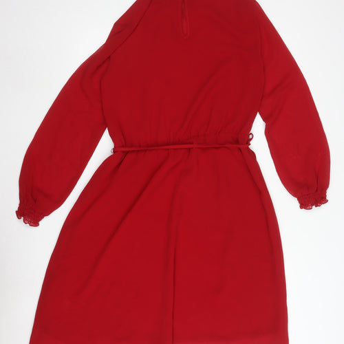 Oasis Women's Red A-Line Knee Length Dress