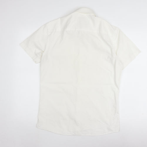 Next Men's Ivory Slim Fit Formal Dress Shirt