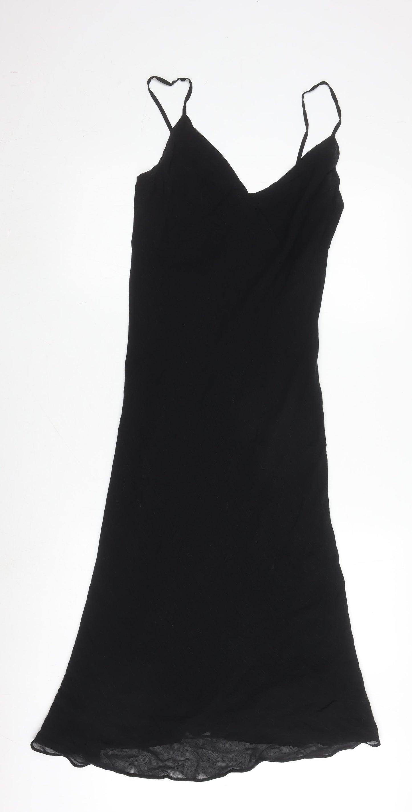 Jigsaw Black Slip Dress, Size 10, Elegant Evening Wear