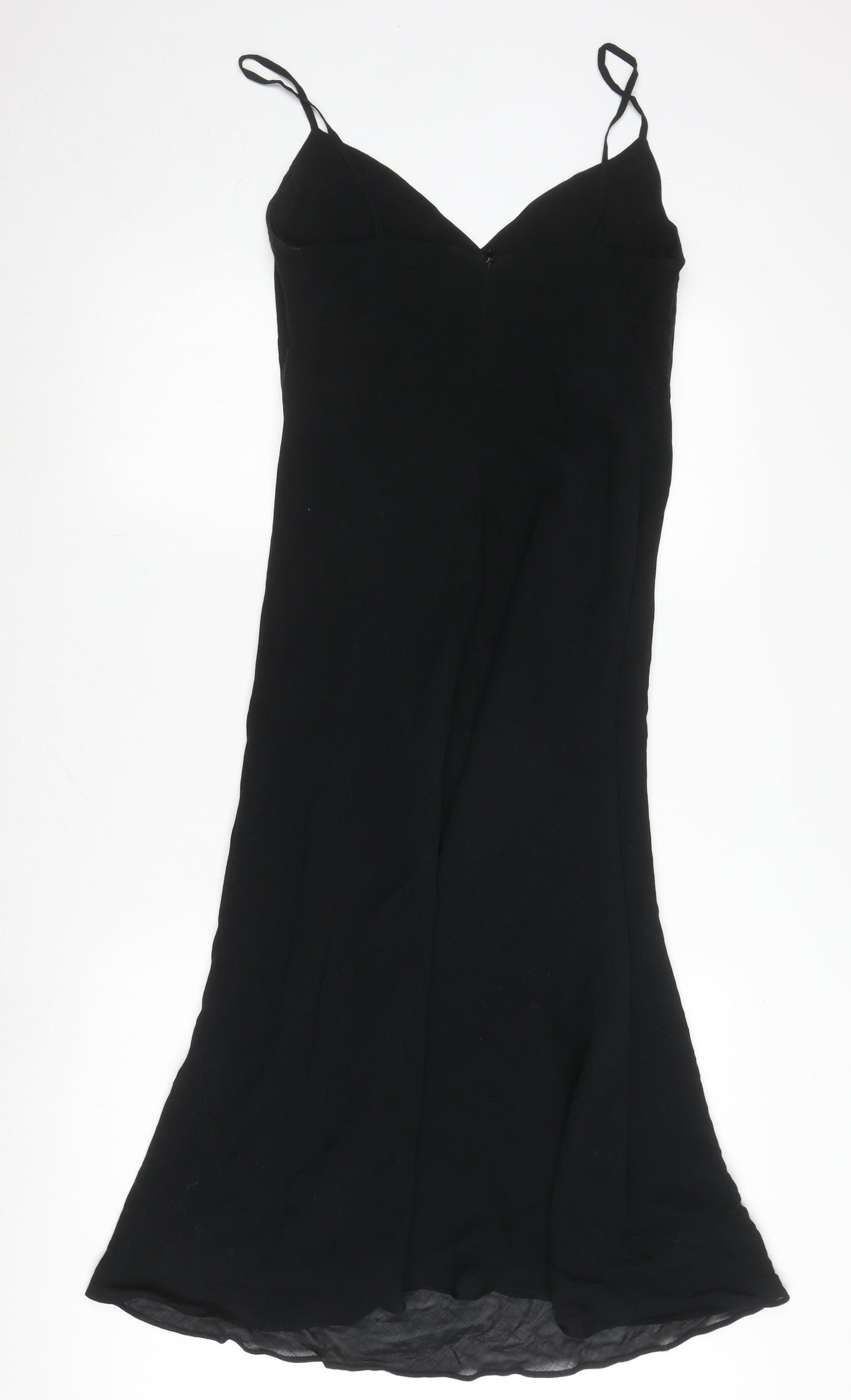 Jigsaw Black Slip Dress, Size 10, Elegant Evening Wear